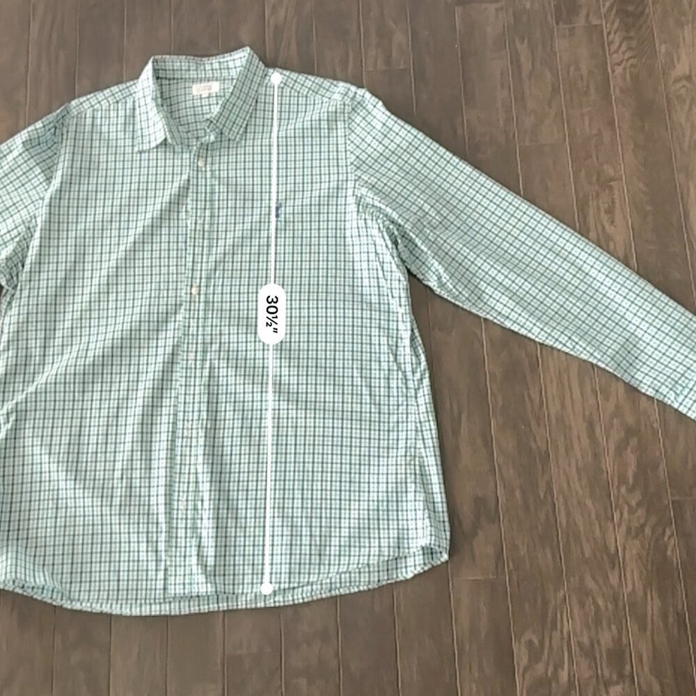 Green, White & Blue XXL Check Next Shirt  100% Cotton - Picture 6 of 10